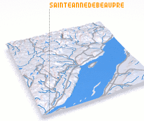 3d view of Sainte-Anne-de-Beaupré