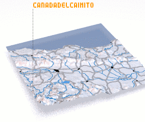 3d view of Cañada del Caimito