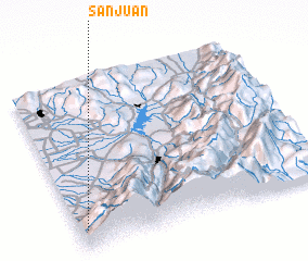 3d view of San Juan