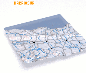 3d view of Barrio Sur