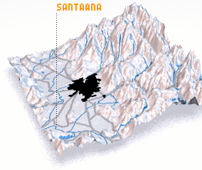 3d view of Santa Ana