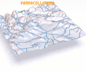 3d view of Pampa Cullunuma