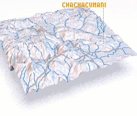 3d view of Chachacumani