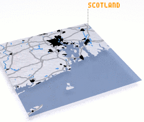 3d view of Scotland