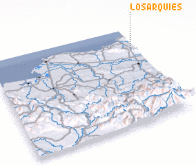 3d view of Los Arquíes