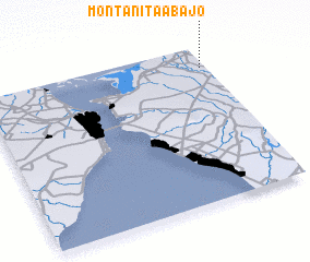 3d view of Montañita Abajo