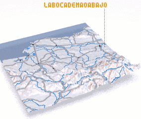 3d view of La Boca de Mao Abajo