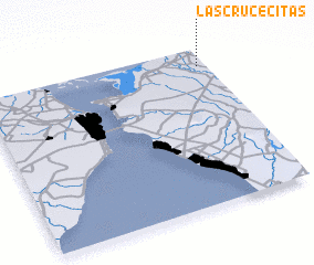 3d view of Las Crucecitas