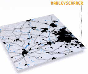 3d view of Manleys Corner