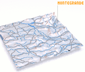 3d view of Monte Grande