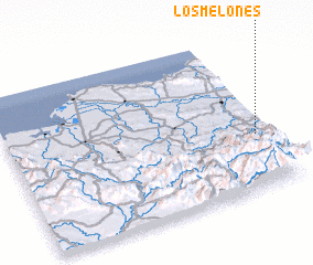 3d view of Los Melones