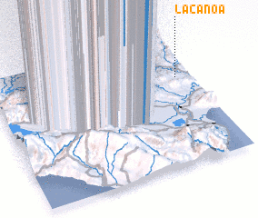 3d view of La Canoa