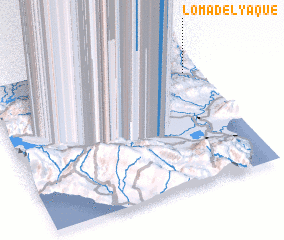 3d view of Loma del Yaque