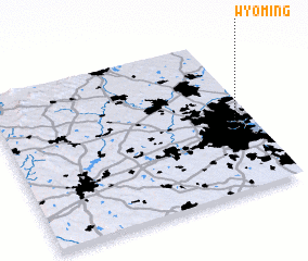 3d view of Wyoming