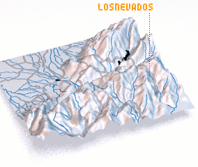 3d view of Los Nevados