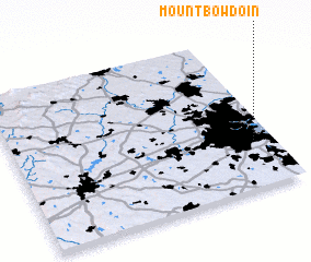 3d view of Mount Bowdoin