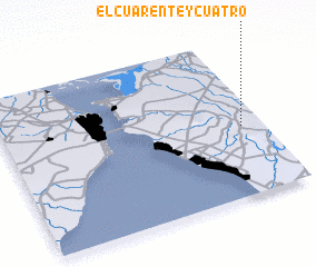 3d view of El Cuarente y Cuatro