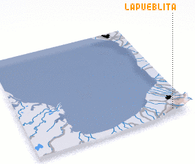 3d view of La Pueblita