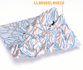 3d view of Llano del Hueso