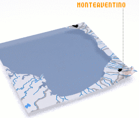 3d view of Monte Aventino