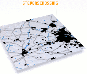 3d view of Stevens Crossing