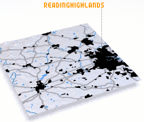 3d view of Reading Highlands