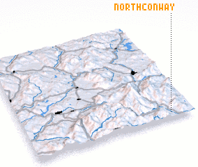 3d view of North Conway