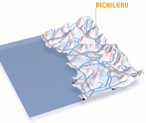 3d view of Pichilemu