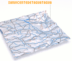 3d view of San Vicente de Taguatagua