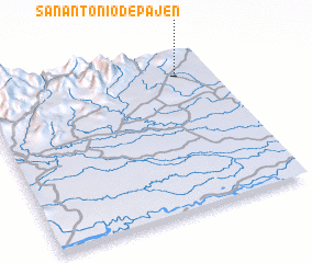 3d view of San Antonio de Pajén