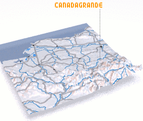 3d view of Cañada Grande