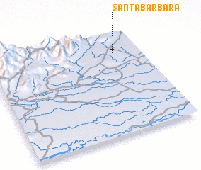 3d view of Santa Bárbara