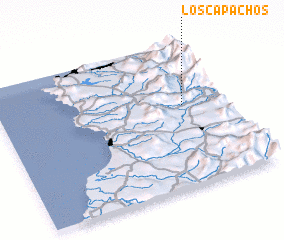 3d view of Los Capachos