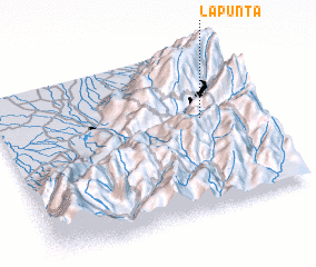 3d view of La Punta