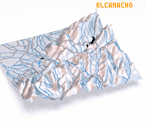 3d view of El Camacho