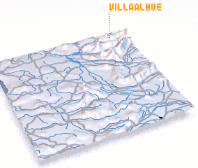 3d view of Villa Alhué