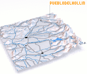 3d view of Pueblo del Hollín