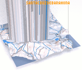 3d view of Santa Cruz de Barahona