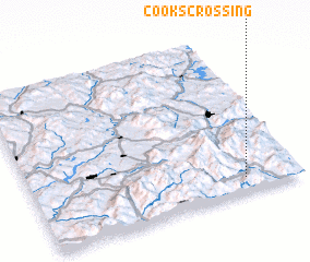 3d view of Cooks Crossing