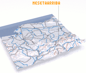 3d view of Meseta Arriba