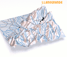 3d view of Llano Grande