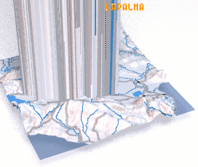 3d view of La Palma