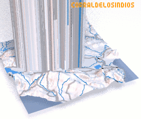 3d view of Corral de Los Indios