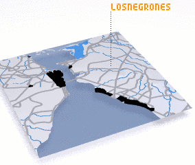 3d view of Los Negrones