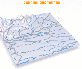 3d view of Rancho La Macarena