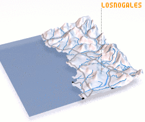 3d view of Los Nogales