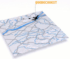 3d view of Québec-Ouest