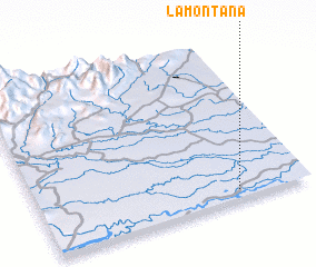 3d view of La Montaña