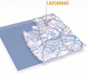 3d view of Las Cardas