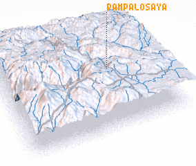 3d view of Pampa Losaya